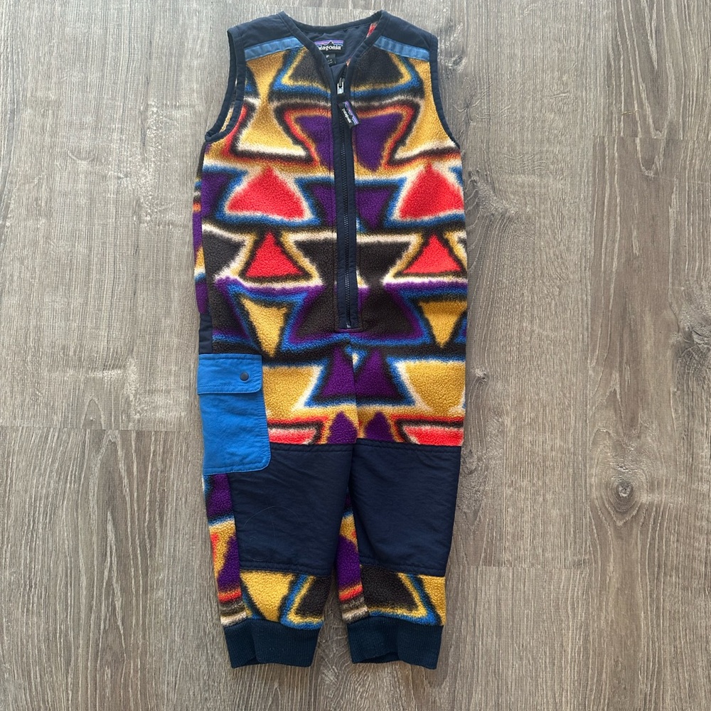 Patagonia 2T Synchilla Patched Fleece Jumpsuit